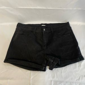 Old Navy Black denim shorts 3 inch inseam